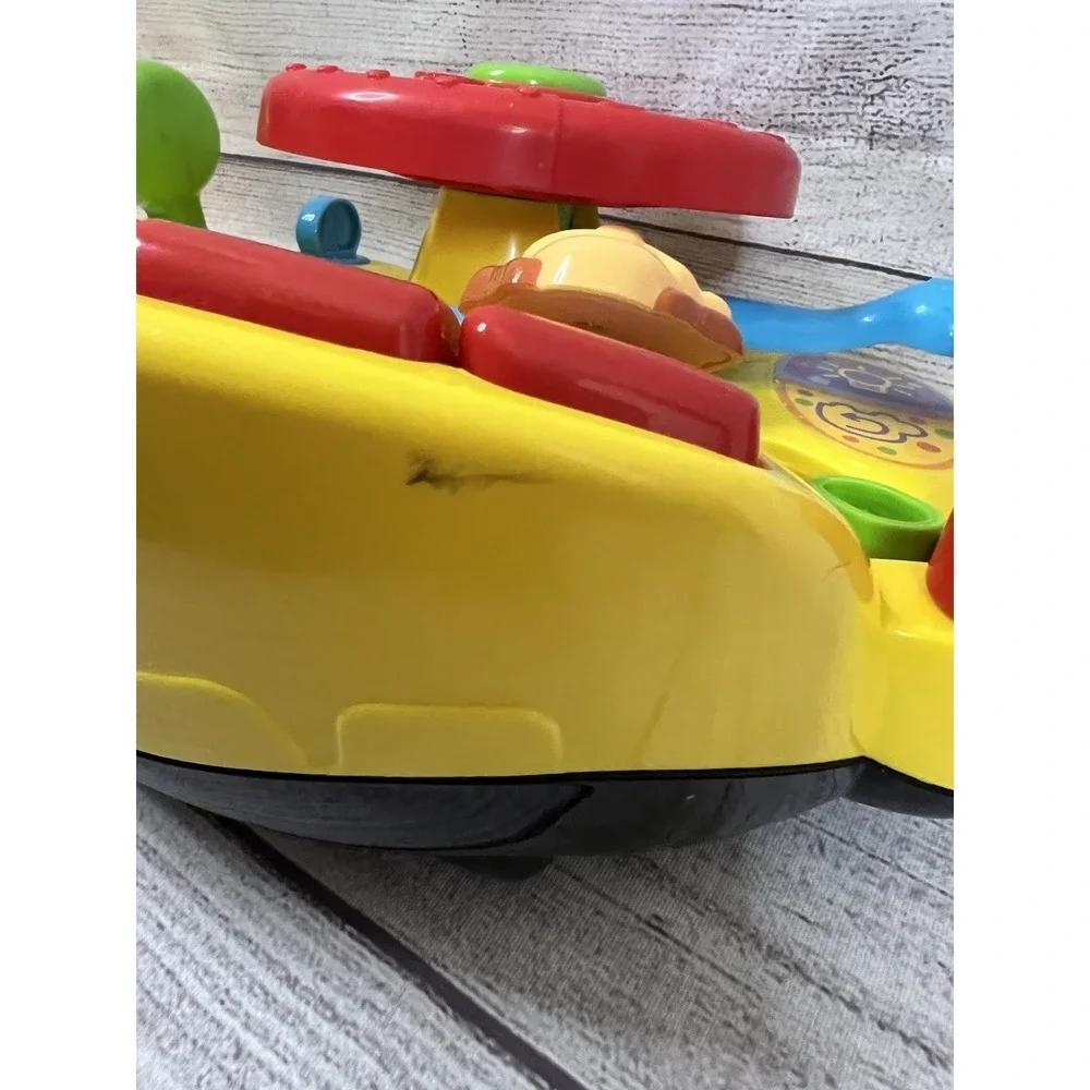 Kids VTech Turn & Learn Driver Wheel Yellow‎ Learning Toy w/Lights & Sounds